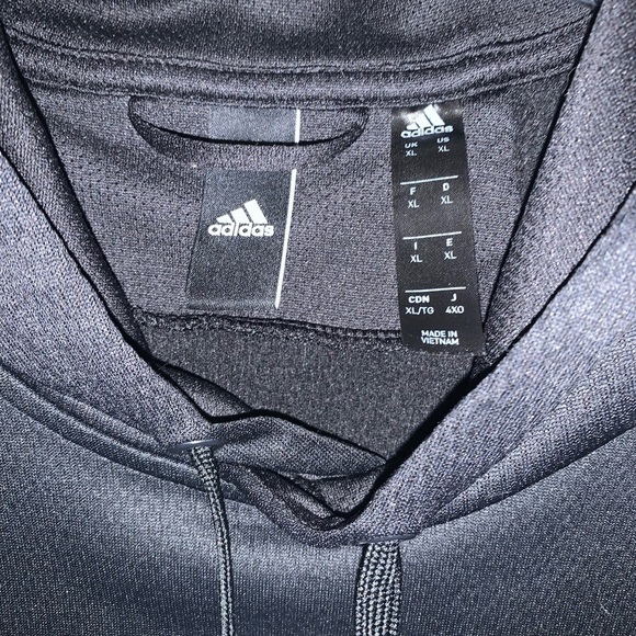 Adidas Men's Black Hoodie - Picture 2 of 5